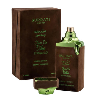Surrati Choco de Dubai 100ml Eau de Parfum vanilla sweet caramel honey pistachio creamy milk chocolate musk
