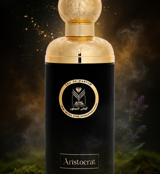 Almas Aristocrat is a refined Eau de Parfum 200ml aldehydic freshness, zesty bergamot, juicy grapefruit, spicy ginger Cashmere, Lavender Moss, Patchouli, Musk, Sandlewood