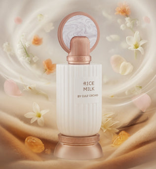 Rice Milk by Gulf Orchid 100 ML - EDP - Amber, Vanilla, Cream, Musk, Milk, Almond, Orange blossom, Lily of the Valley, Bergamot