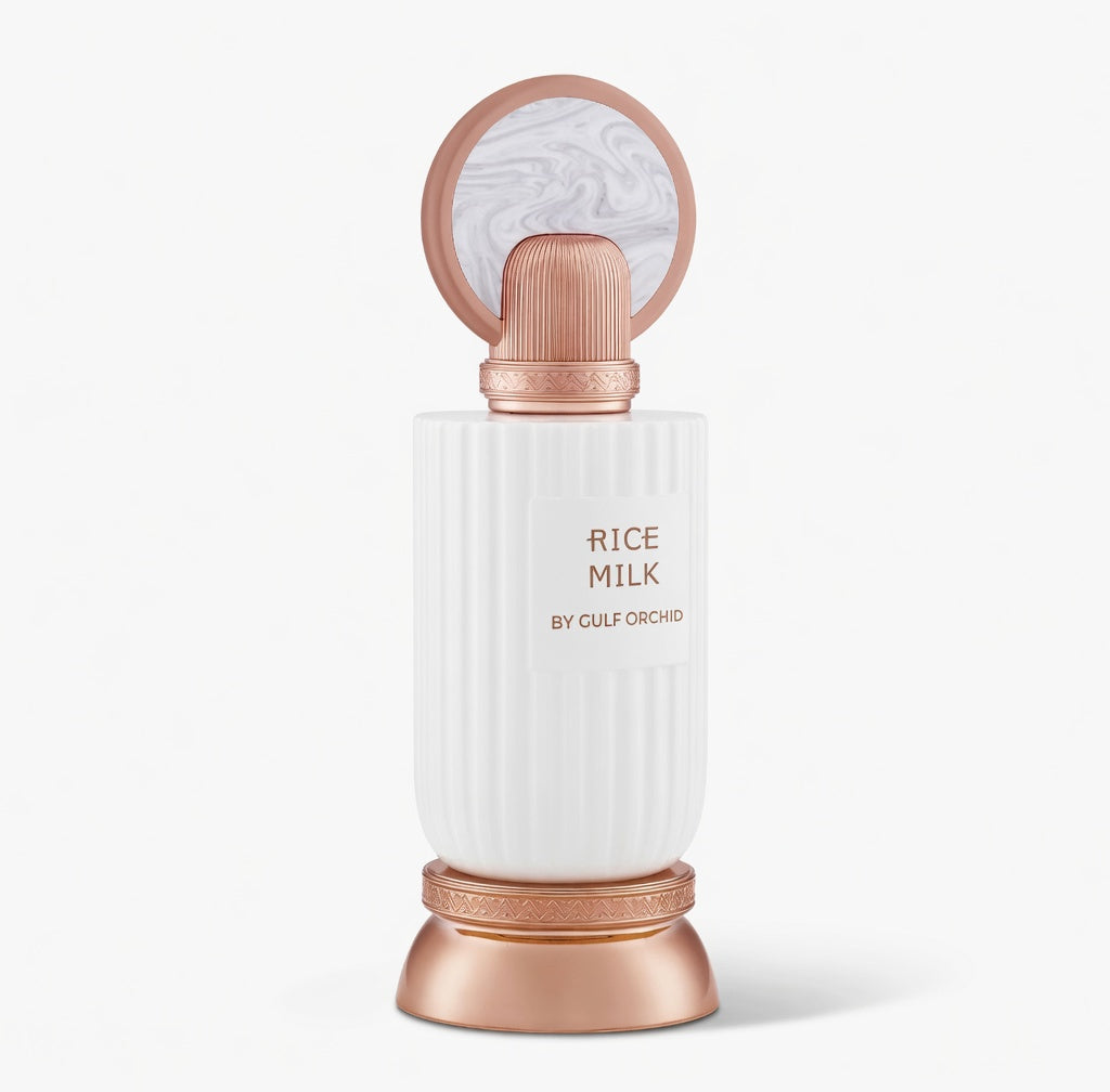 Rice Milk by Gulf Orchid 100 ML - EDP - Amber, Vanilla, Cream, Musk, Milk, Almond, Orange blossom, Lily of the Valley, Bergamot
