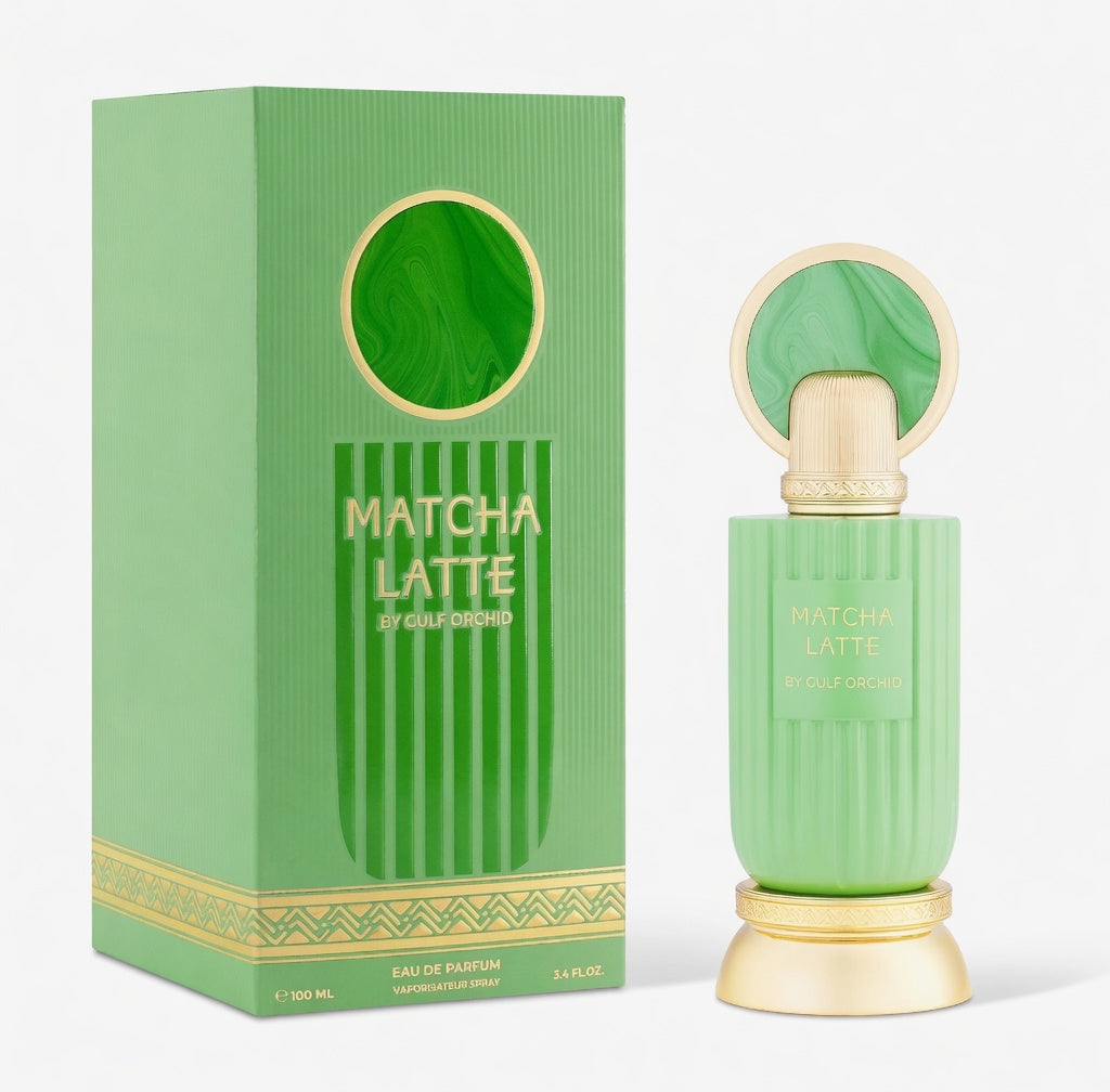 Matcha Latte By Gulf Orchid 100ml EDP - Vanilla, Sandlewood, Musk, Tonka, Milk Cream, Green Team Matcha