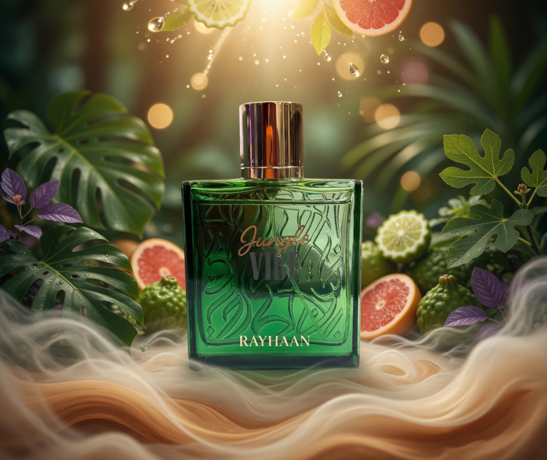 Rayhaan Jungle Vibe 100ml Eau De Parfum by Rayhaan grapefruit Fig violet sandlewood musk