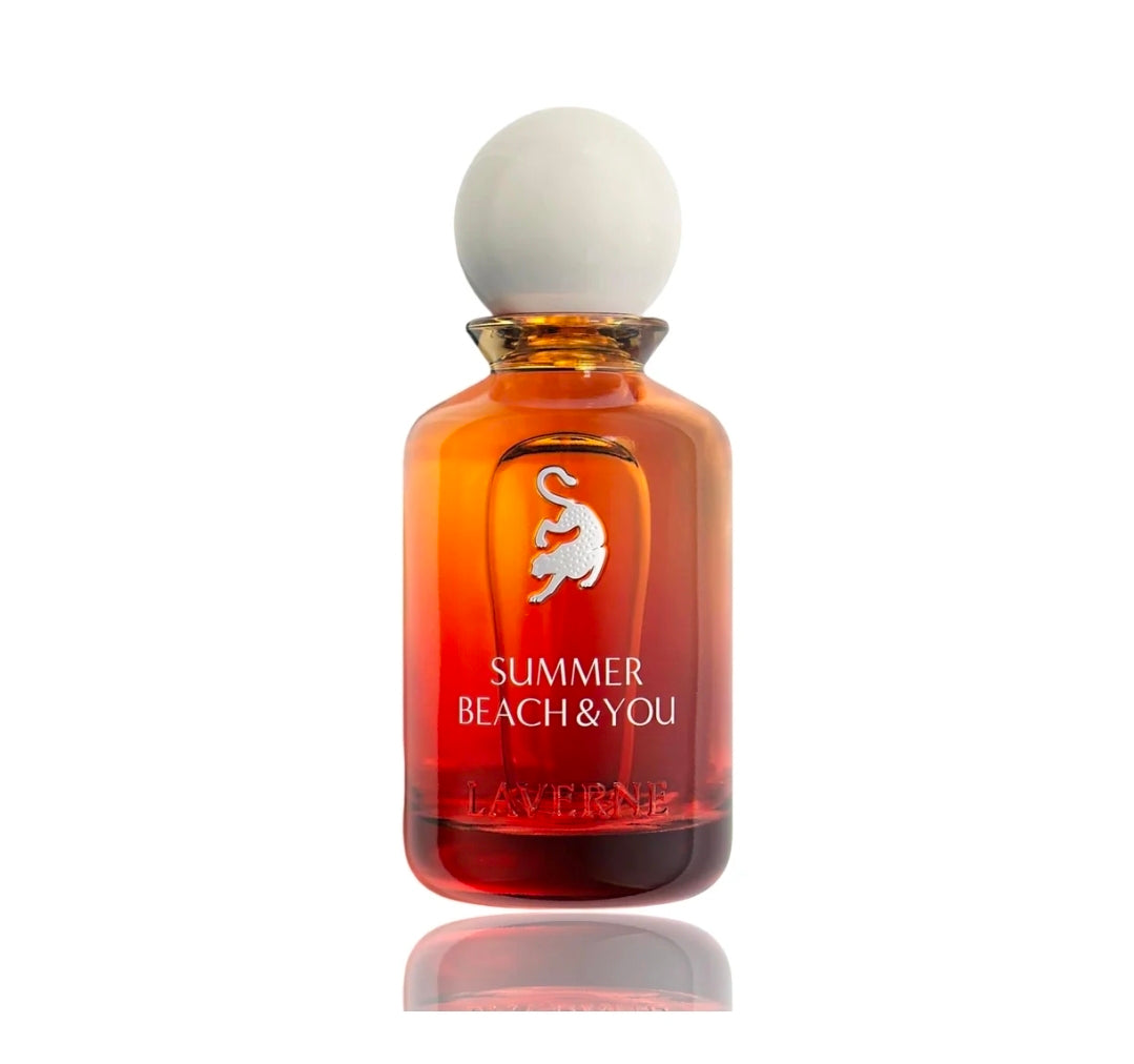 Summer Beach & You | Eau De Parfum 100ml | by Laverne | Bergamot Lavender Benzoin Vanilla Tonka
