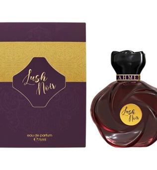 Lush Noir by Ahmed Al Maghribi 75ml Eau De Parfum | Bergamot Almond Peony Vanilla Musk