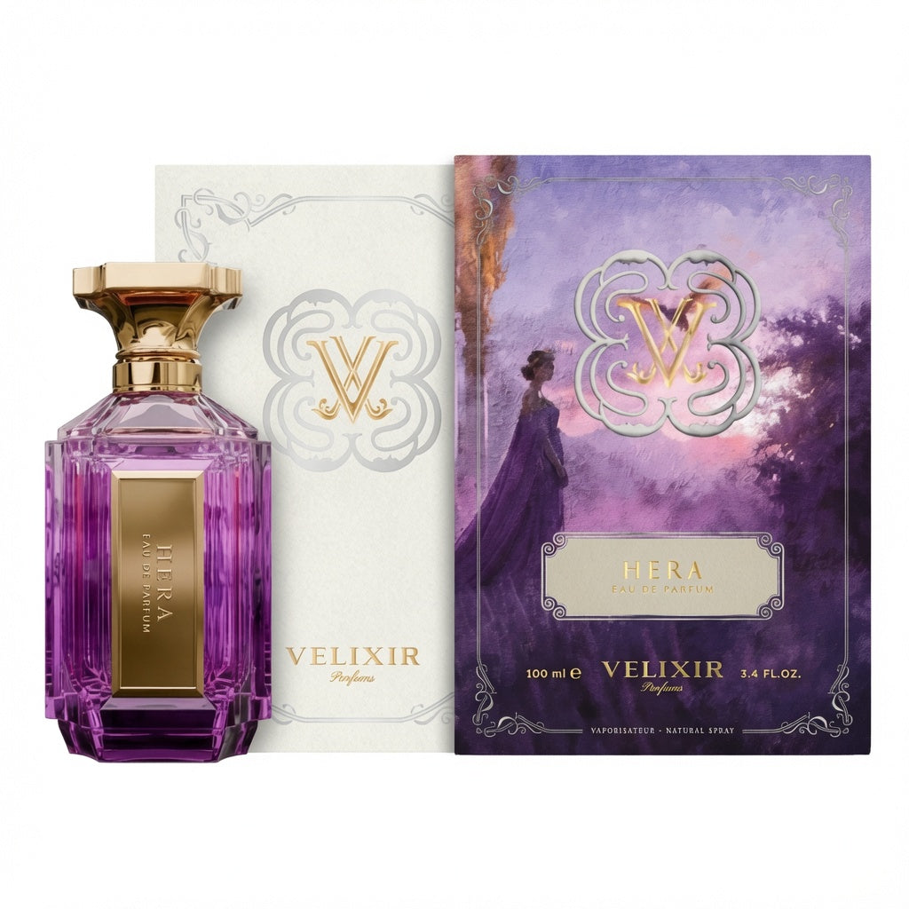 Hera Eau de Parfum by Velixir | 100ml Eau De Parfum | Powdery Florel Musk Violet Pear Citrus