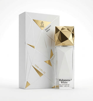 Aurora Habanera White by Aurora Scents | 80ml Eau De Parfum | Radiant Floral Fresh Vanilla Benzoin Sandlewood Orange Bergamot Jasmine