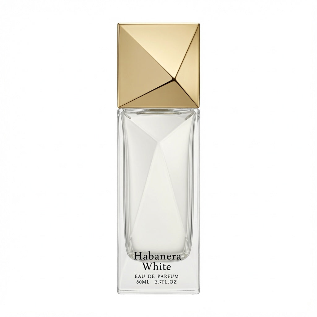 Aurora Habanera White by Aurora Scents | 80ml Eau De Parfum | Radiant Floral Fresh Vanilla Benzoin Sandlewood Orange Bergamot Jasmine