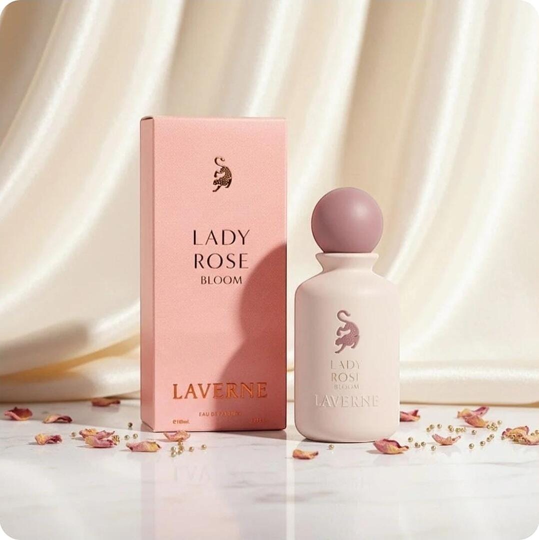 Lady Rose Bloom by Laverne | 100ml Eau De Parfum | Pink Pepper Mandarin Rose Jasmine Amber Musk