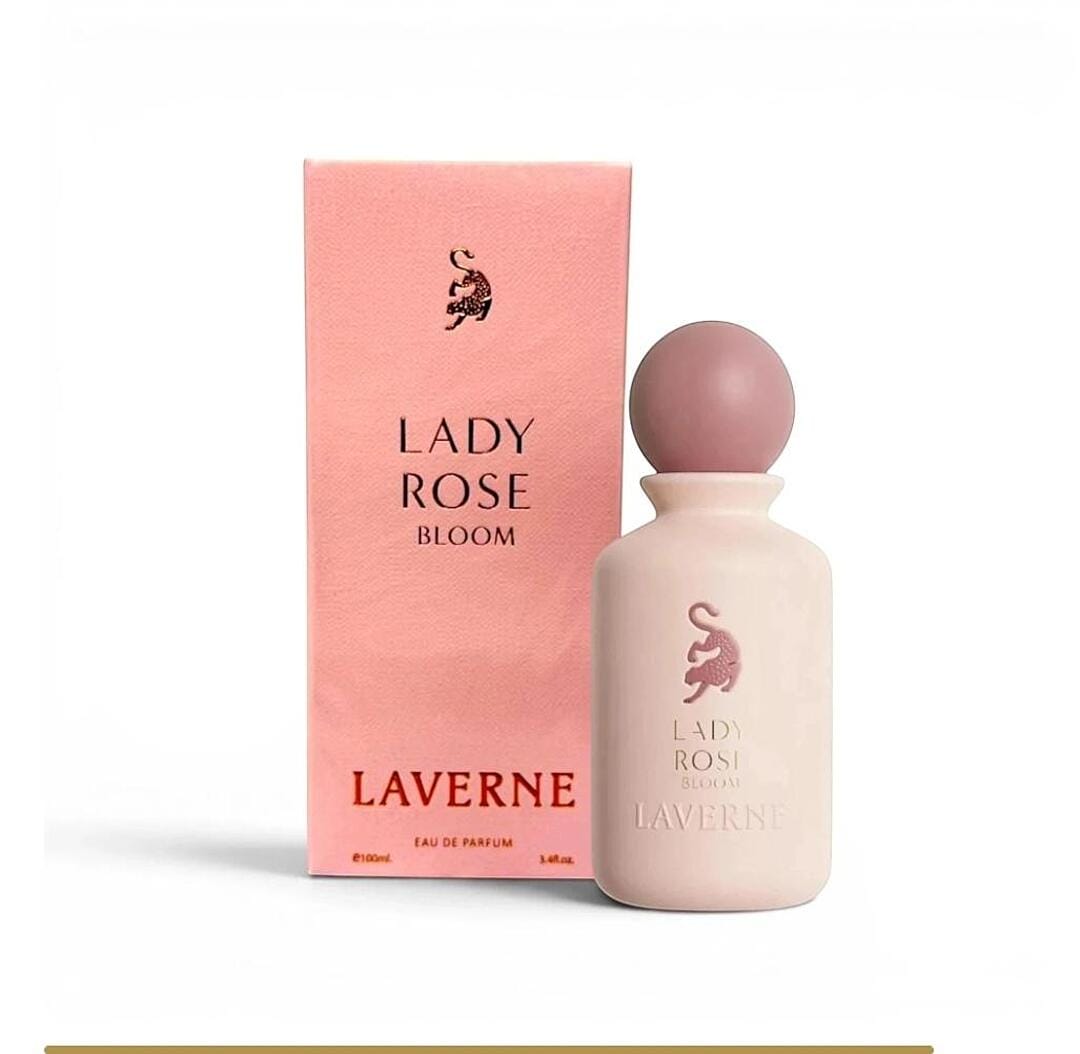Lady Rose Bloom by Laverne | 100ml Eau De Parfum | Pink Pepper Mandarin Rose Jasmine Amber Musk