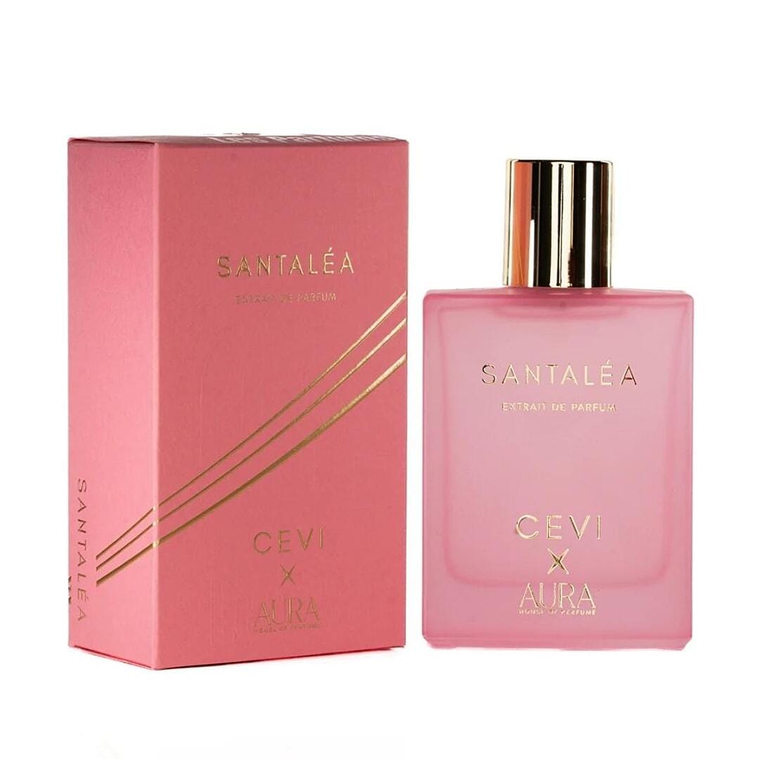 Santalea by Cevi x Aura 100ml Extrait De Parfum peach jasmine tuberose powdery vanilla sandlewood amber musk