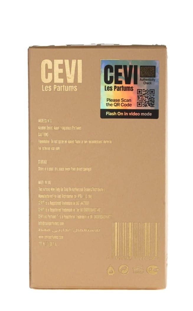Omaage by Cevi X 100ml Extrait de Parfum citrus petitgrai cedar geranium aromatic oakmoss leather musk