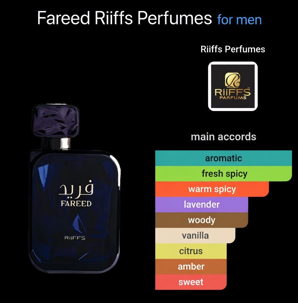 Fareed by RiiFFS 100ml cardamom pepper lavender bergamot Vetiver tonka cedarwood