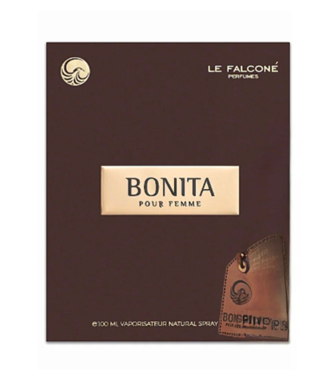 Bonita Femme by Le Falconé Perfumes 100 ml is a Oriental Floral fragrance for women Bergamot, Lavender, Flowers, Lily, Tropical Fruits, Geranium and Lily of the Valley, Sandalwood and Vanilla.