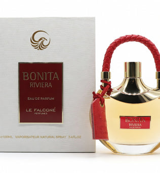 Bonita Riviera by Le Falcone Perfumes 100ml Eau de Parfum, Bright, zesty citrus, sweet, fresh floral Warm, creamy vanilla soft, clean white musk woody cedar