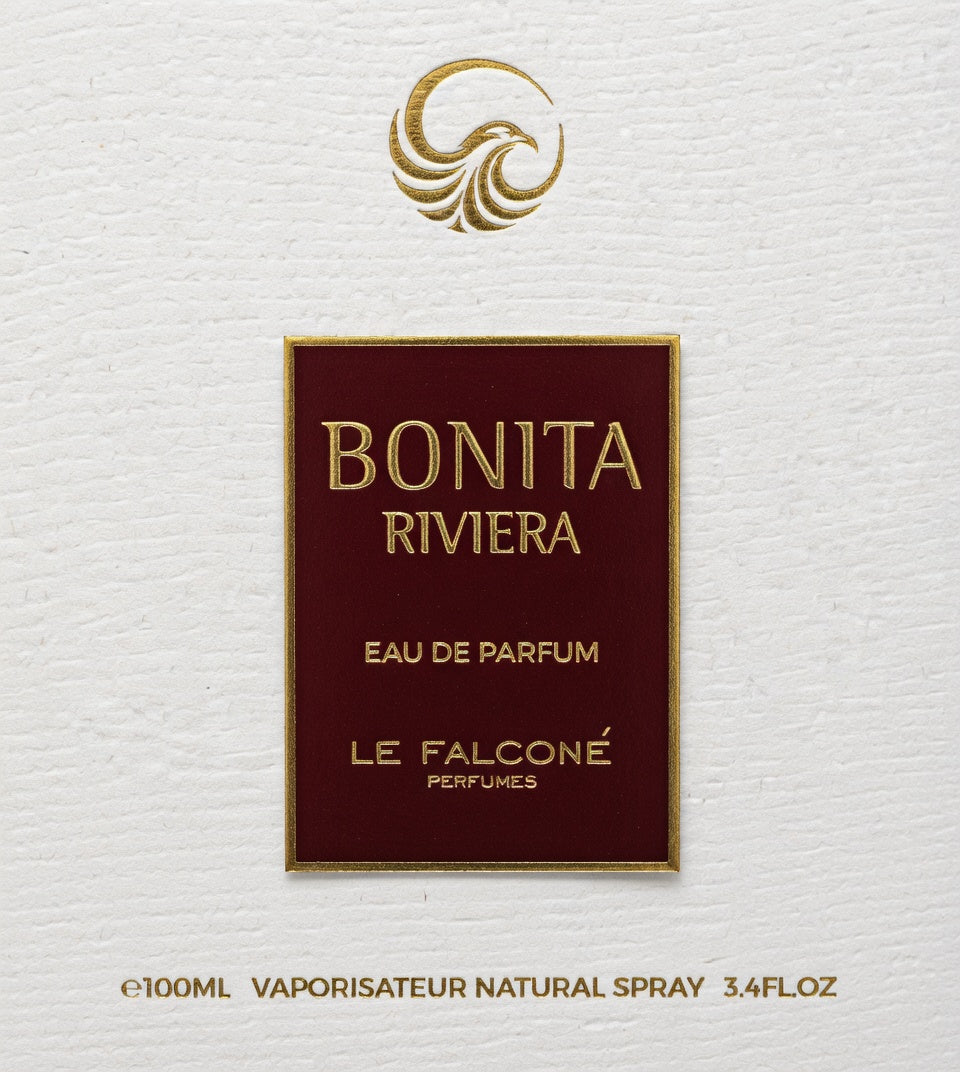 Bonita Riviera by Le Falcone Perfumes 100ml Eau de Parfum, Bright, zesty citrus, sweet, fresh floral Warm, creamy vanilla soft, clean white musk woody cedar