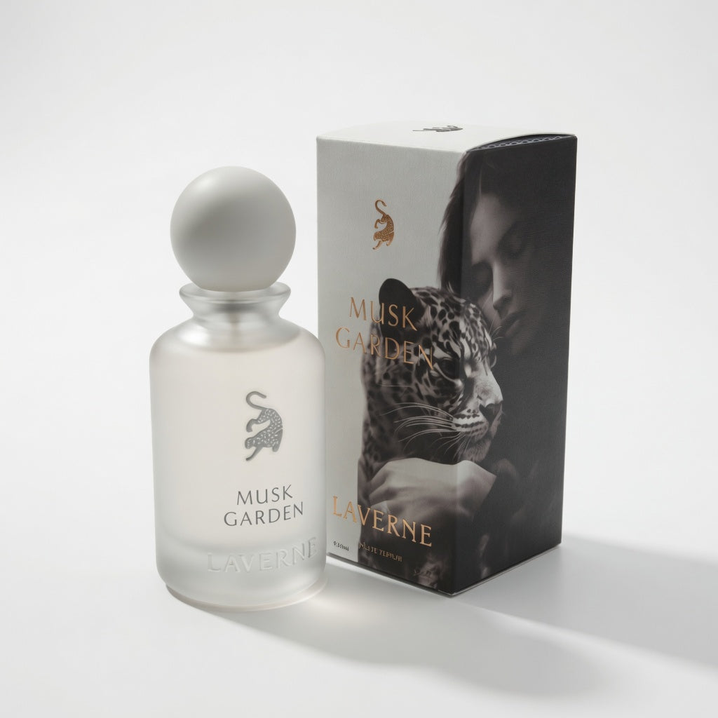 Musk Garden | Eau De Parfum 100ml | by Laverne | Apple Rhubarb Peach Musk Violet Vanilla