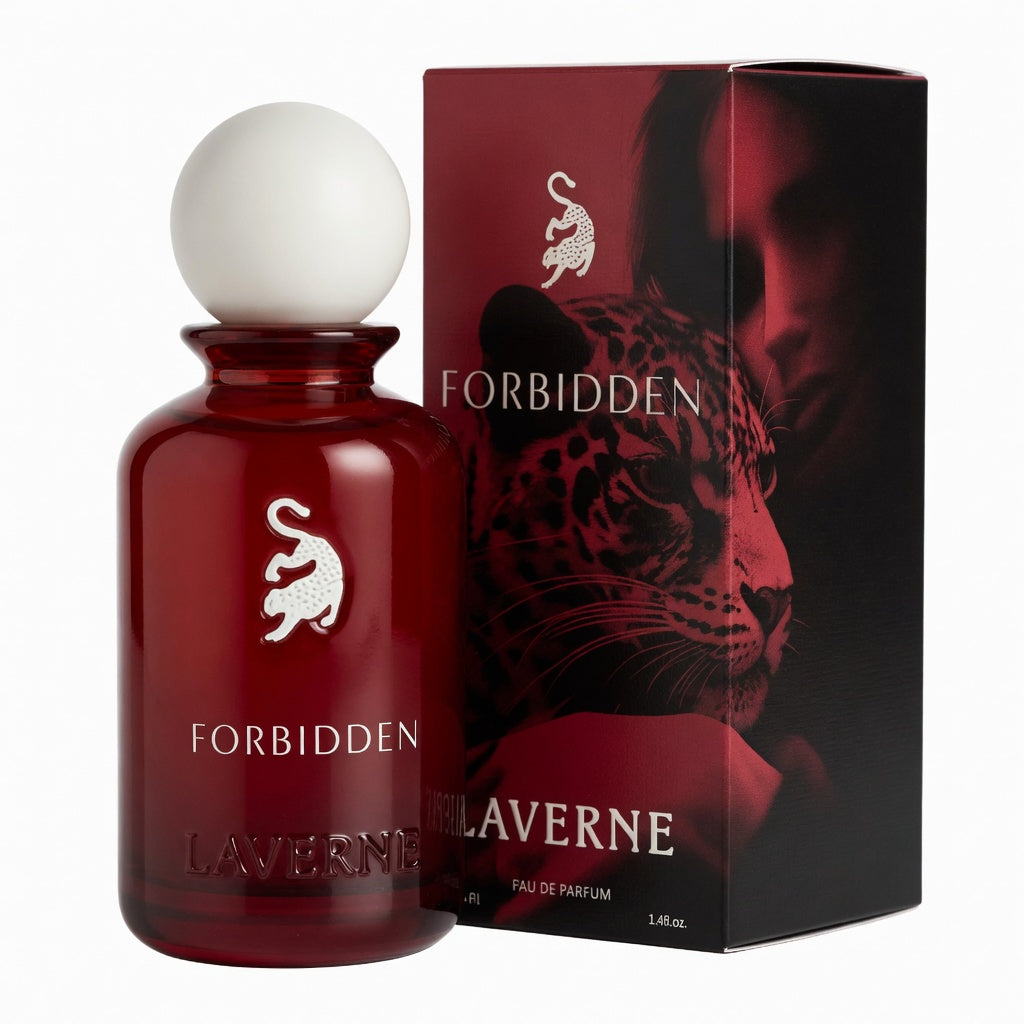 Forbidden | Eau De Parfum 100ml | by Laverne | Marshmellow Citrus Black Cherry Raspberry White Rose Musk Amber