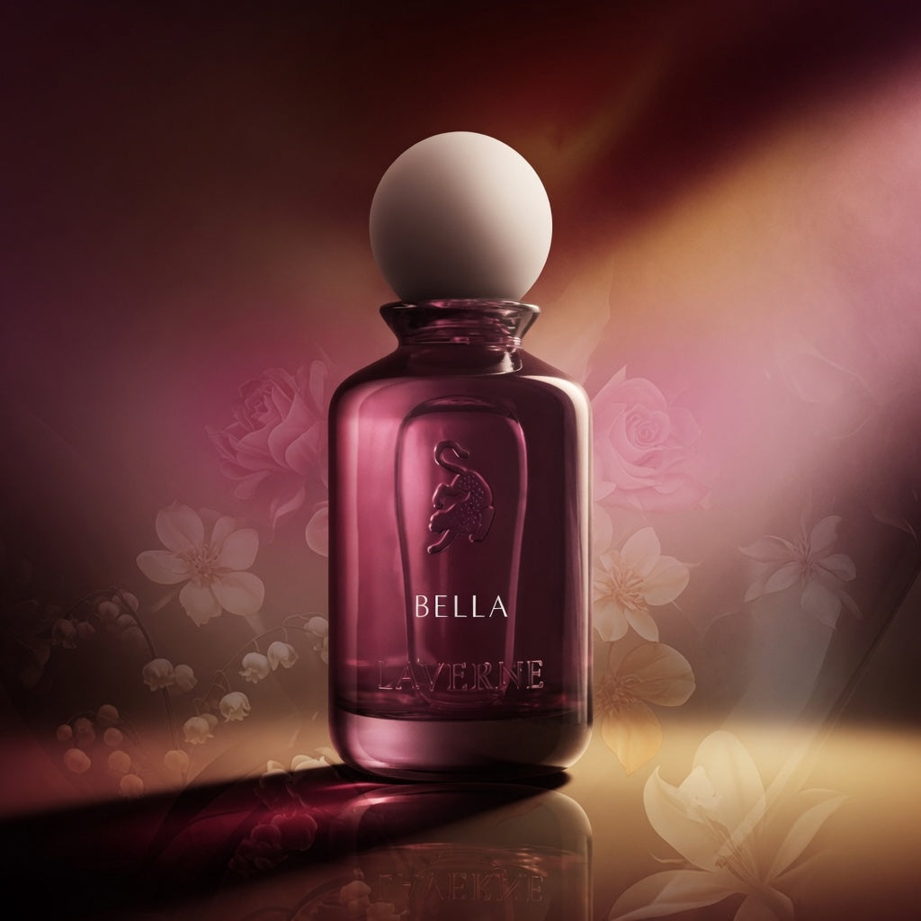 Bella | Eau De Parfum 100ml | by Laverne | Musk Vanilla Sandlewood Orange Blossom Patchouli Peach Mandarin