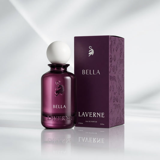 Bella | Eau De Parfum 100ml | by Laverne | Musk Vanilla Sandlewood Orange Blossom Patchouli Peach Mandarin