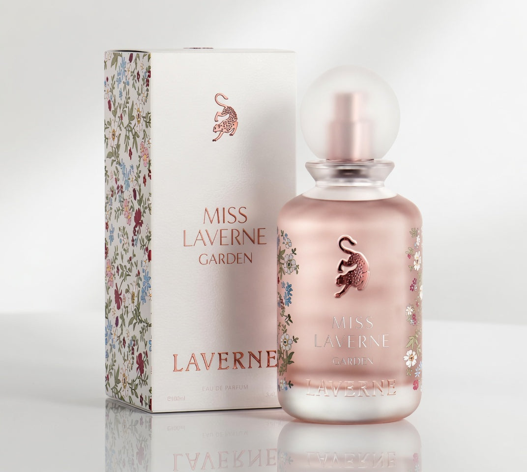 Miss Laverne Garden | Eau De Parfum 100ml | by Laverne | Pear Red Fruits Lily of the Valley Orchid Rose Musk Vanilla