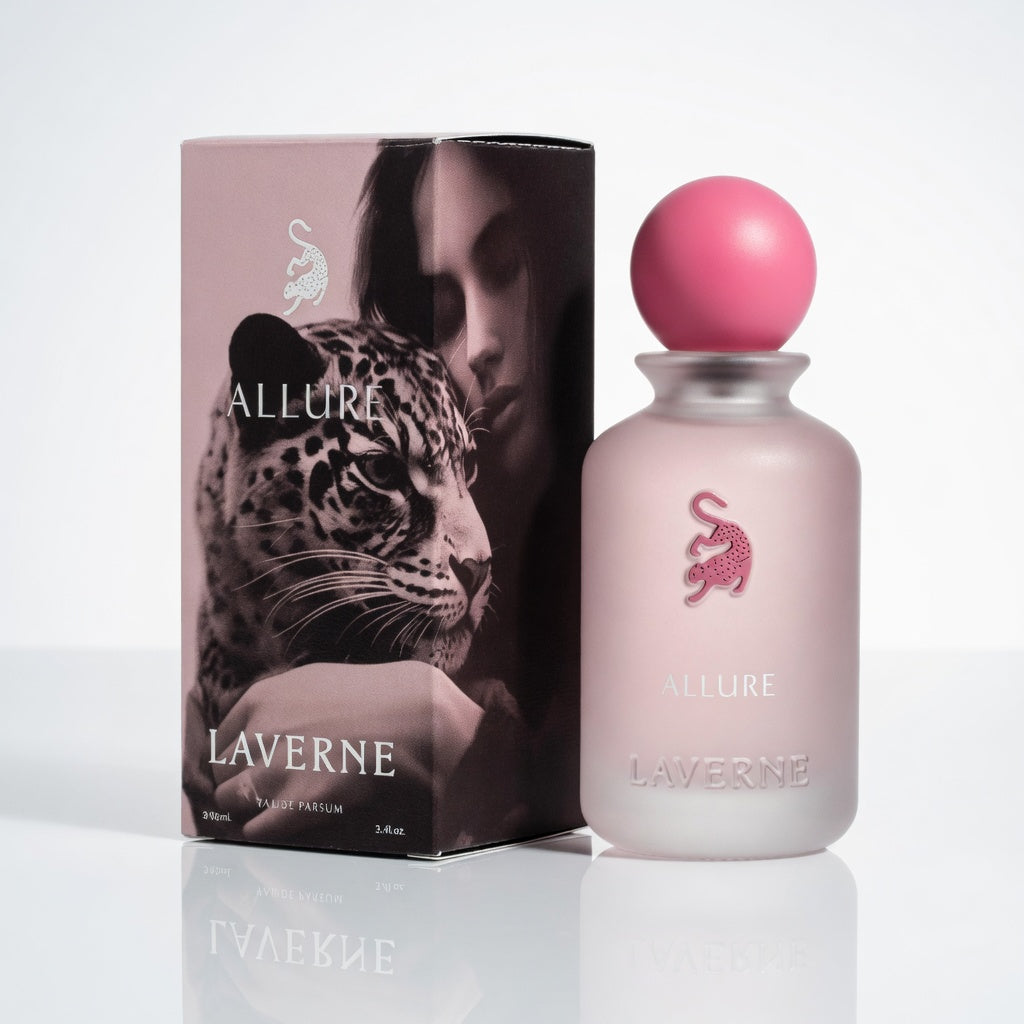 Allure | Eau De Parfum 100ml | by Laverne | Green Apple Pink Pepper Jasmine Rose Musk Tonka Amber