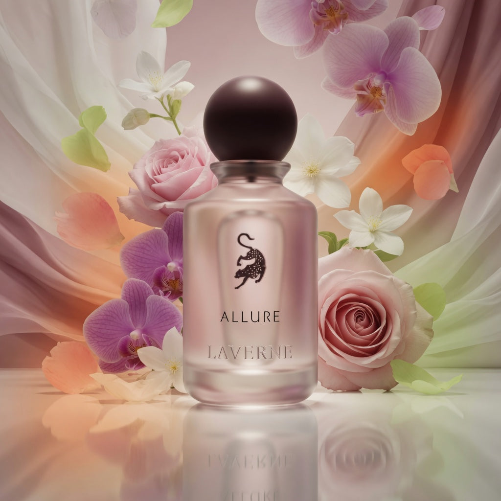 Allure | Eau De Parfum 100ml | by Laverne | Green Apple Pink Pepper Jasmine Rose Musk Tonka Amber