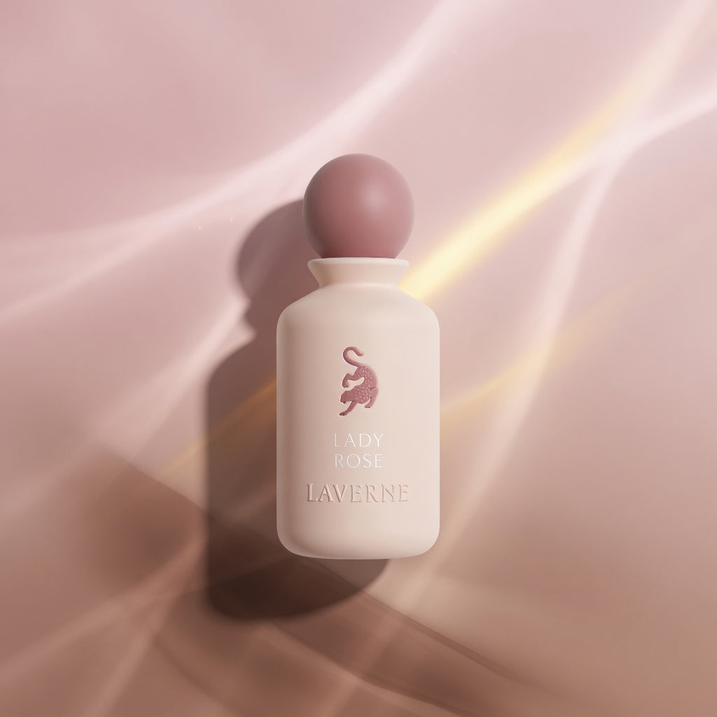 Lady Rose By Laverne | 100ml Eau De Parfum | Pink Pepper Black Current Saffron Raspberry Coffee Rose Musk Cocoa