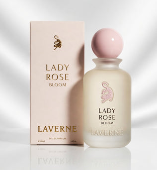 Lady Rose By Laverne | 100ml Eau De Parfum | Pink Pepper Black Current Saffron Raspberry Coffee Rose Musk Cocoa