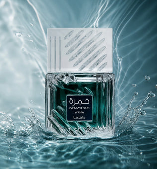 Khamrah Waha by Lattafa |100ml | Eau de Parfum | Yuzu Ginger Iris Tonka Bean Vanilla Musk Cucumber