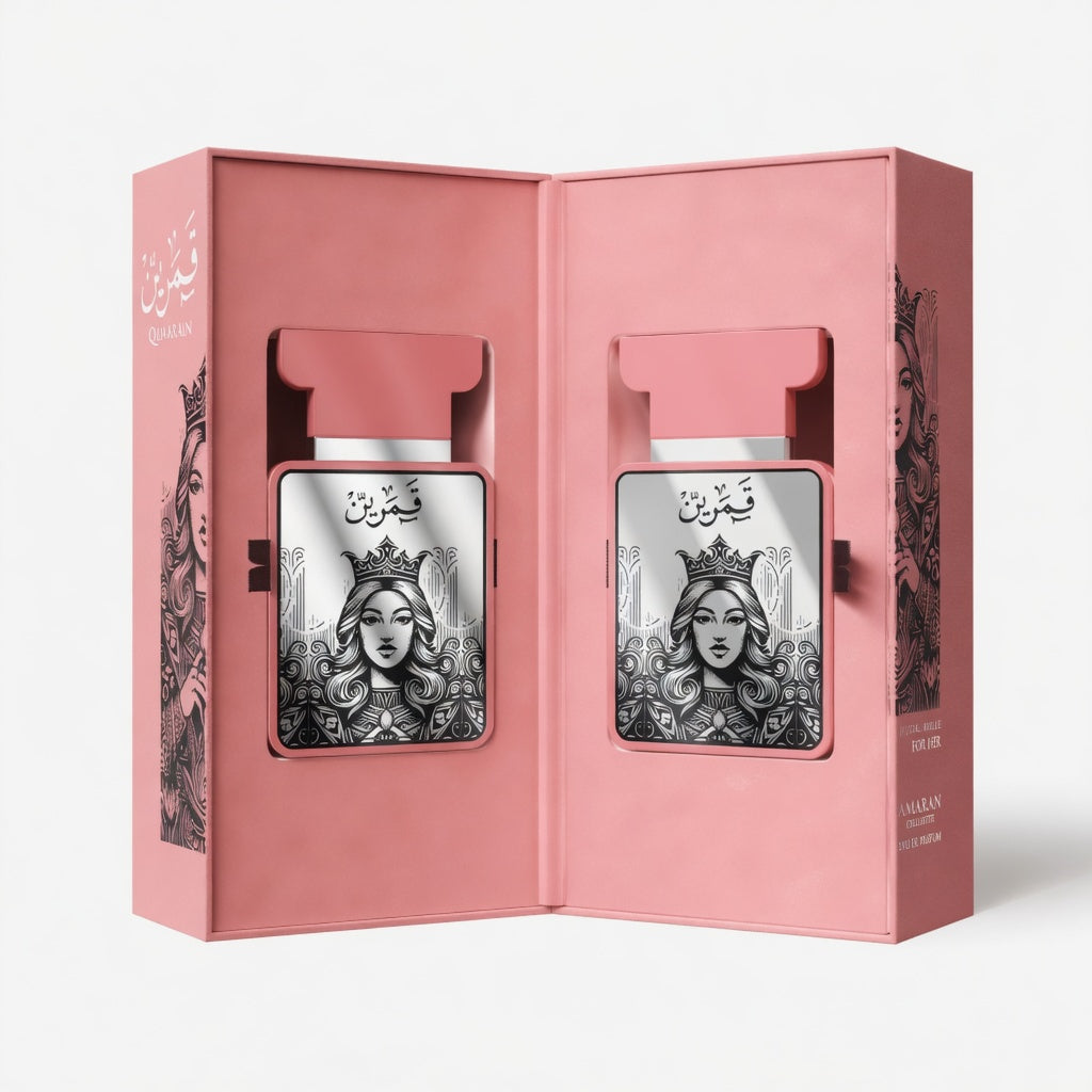 Qamarain For Her by Amaran Eau De Parfum | 100ml| Orange blossom Mango Chamomile Coconut Fig Amber Vanilla Sandlewood