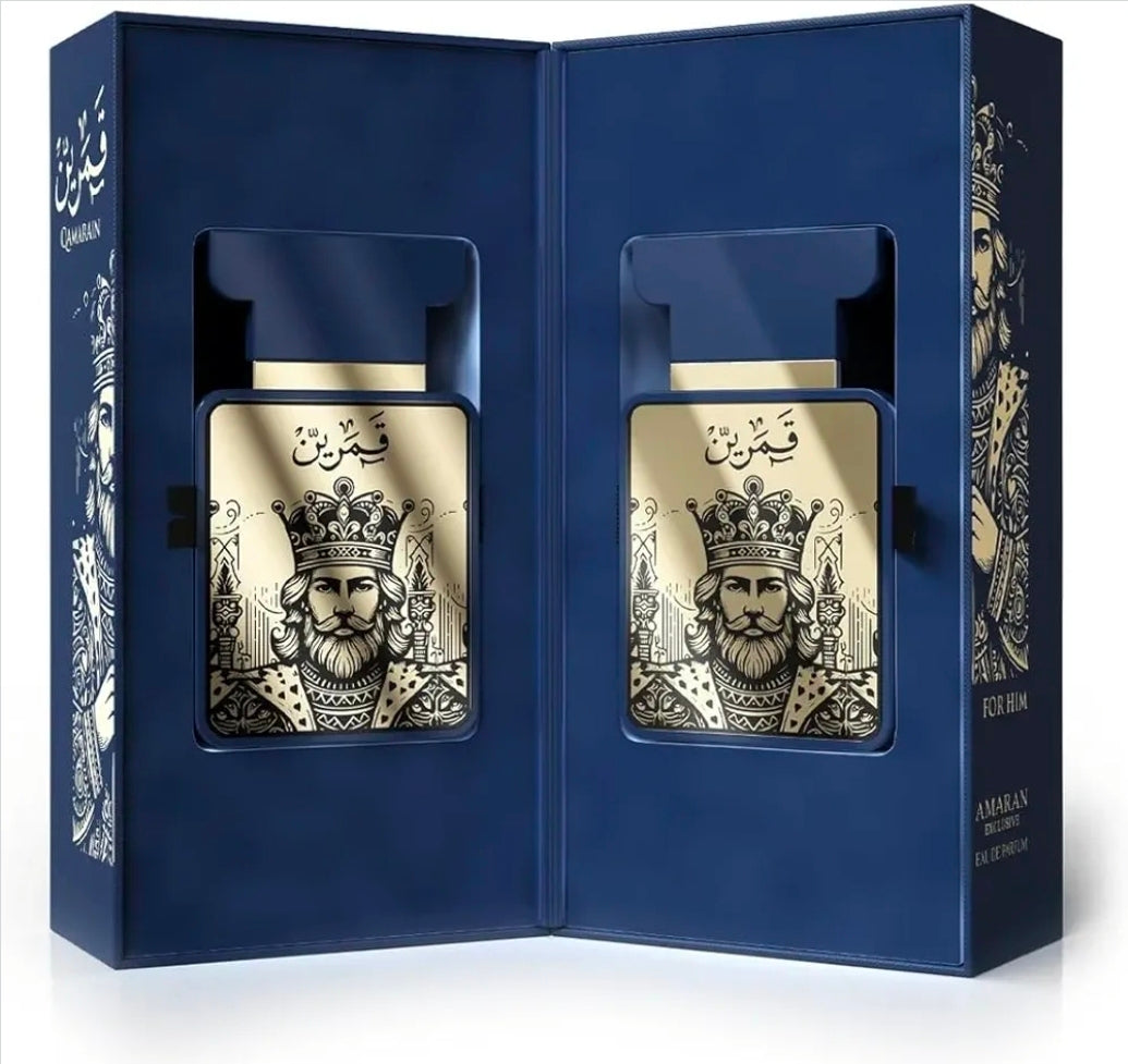 Qamarain For Him by Amaran | Eau De Parfum | 100ml | Pineapple Grapefruit Citrus Cedar Patchouli Jasmine Woody Notes