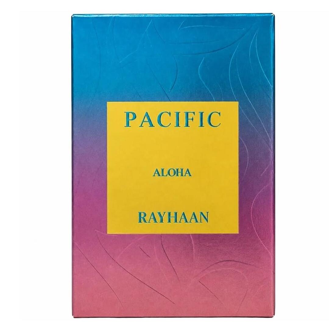 Rayhaan Pacific Aloha | 100ml Eau De Parfum | Orange Mandarin Lemon Watermelon Creamy Coconut Ambergris Cocoa