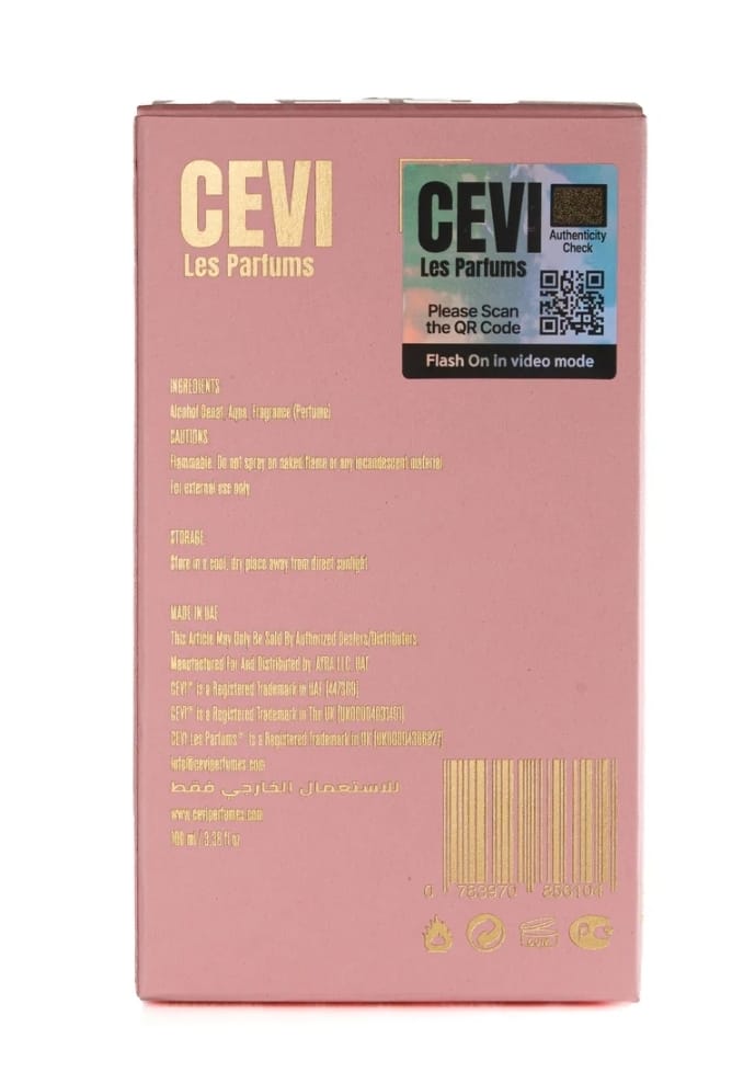 Kalbem by Cevi X 100ml Extrait de Parfum tangerine ylang-ylang plum peach peony solar vanilla musk