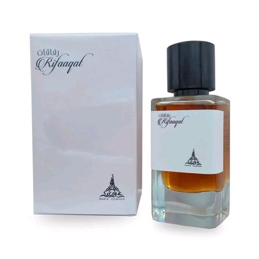 Rifaaqat by Paris Corner 85mls Eau de Parfum spicy smoky saffron vanilla cedarwood unisex fragrance perfume