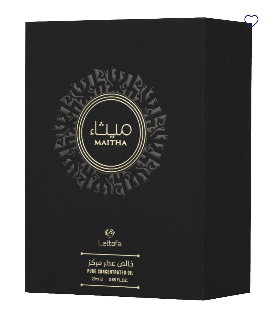 Maitha 20ml Pure Concentrated Perfume Oil Anise Caramel vanilla tonka bean musk