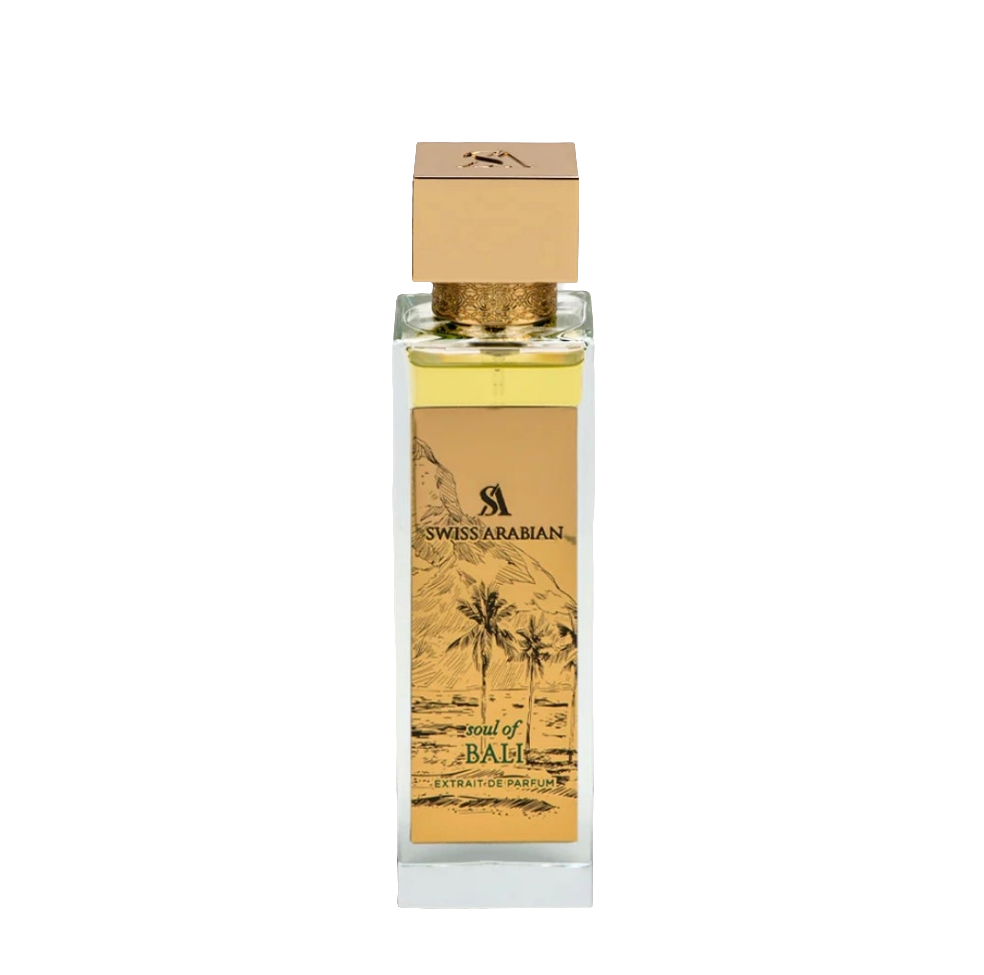 Soul of Bali 100ml Extrait de Parfum Bergamot ginger pineapple mango pink pepper rhubarb aquatic saffron rosewood ambergris cypriol musk sandlewood