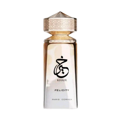 Khair Felicity 100ml Eau de Parfum - Champagne, Freesia, May Rose, Musk, and Jasmine blend unisex perfume