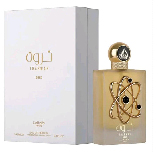 Tharwah Gold 100mls Eau de Parfum aromatic floral vanilla womens perfume