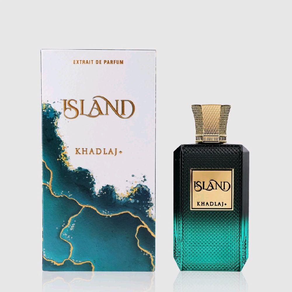 Khadlaj Island 100ml Extrait de Parfum bergamot coconut ginger pineapple amber tonka sandlewood unisex perfume