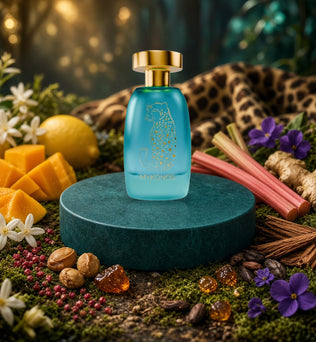 Dreamscape by Mykonos with mango, lemon, rhubarb, jasmine, violet and amber