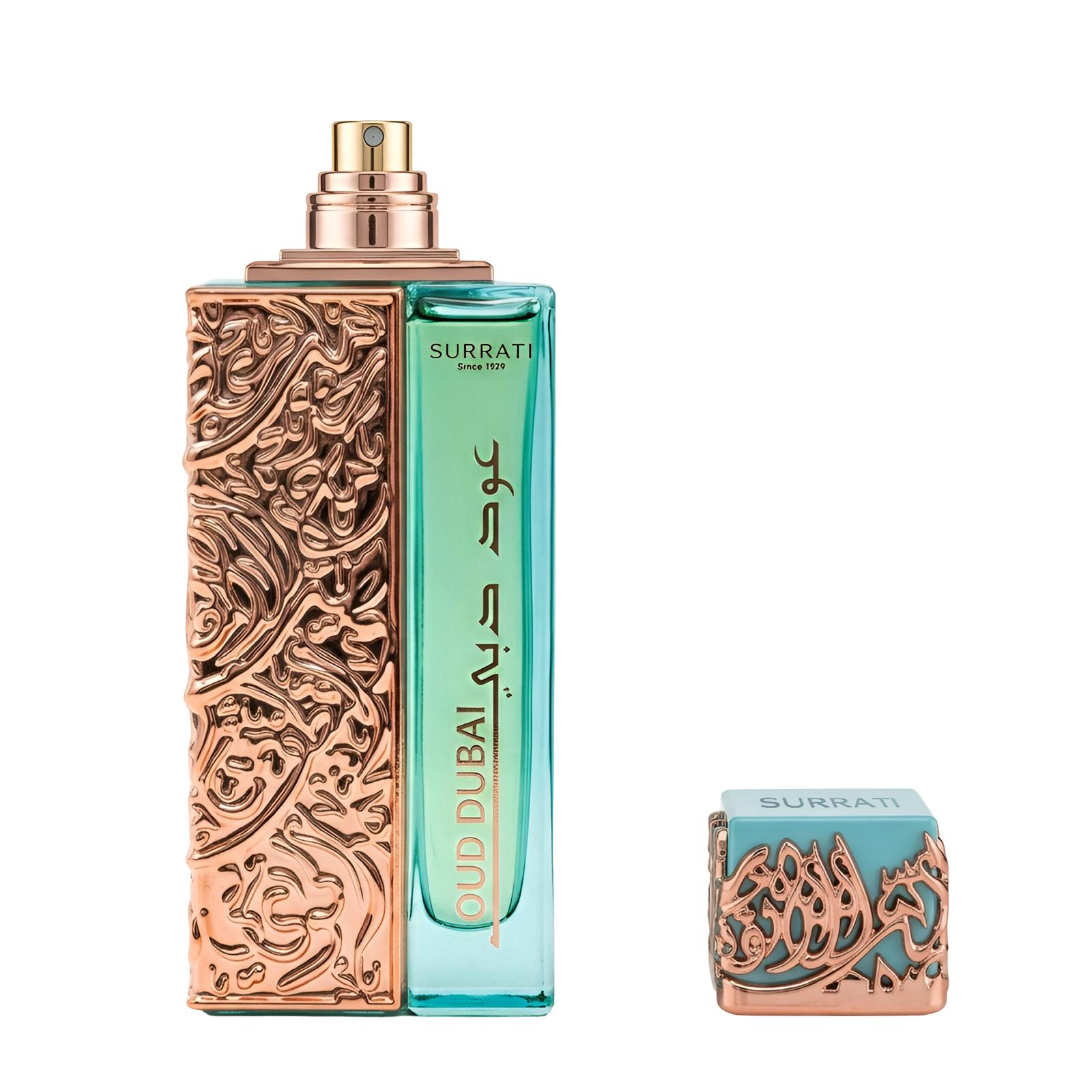 Surrati Oud Dubai 100ml Eau de Parfum citrus fruity sweet aromatic amber woods