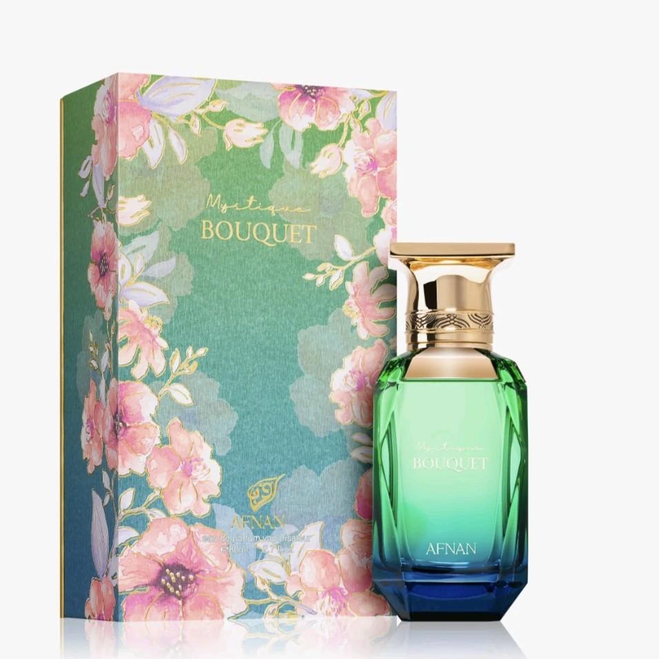 Mystique Bouquet by Afnan 80mls Eau de Parfum sparkling peach lychee citrus floral vanilla musk perfume for women