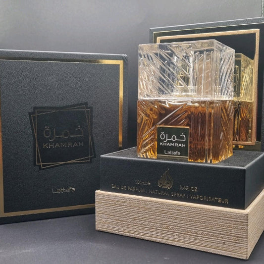 Khamrah 100mls by Lattafa Eau de Parfum Oriental-Spicy Fragrance with Praline and Vanilla Luxury Unisex Long Lasting