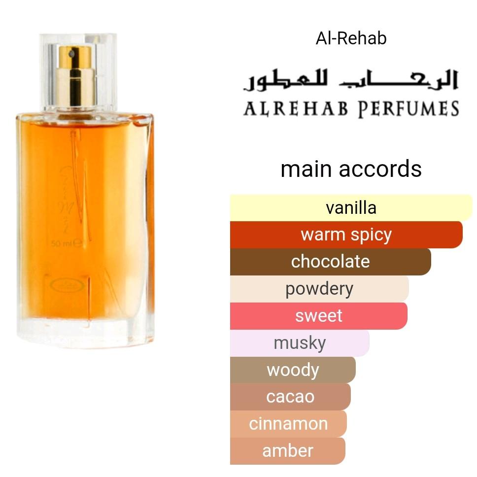 Al Rehab Choco Musk 50mls Eau de Parfum warm chocolate vanilla amber musk unisex perfume