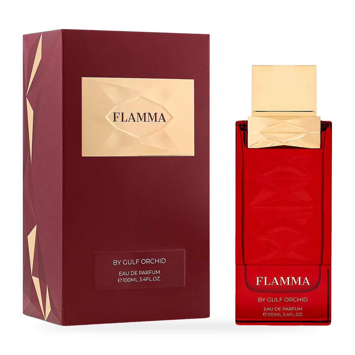 Flamma by Gulf Orchid 100ml Eau de Parfum bottle and box