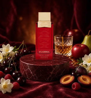 Flamma by Gulf Orchid 100ml Eau de Parfum with cherries, plum, raspberry, freesia and rum