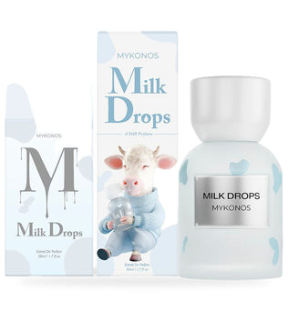 Milk Drops by Mykonos 50ml Extrait de Parfum bottle and box