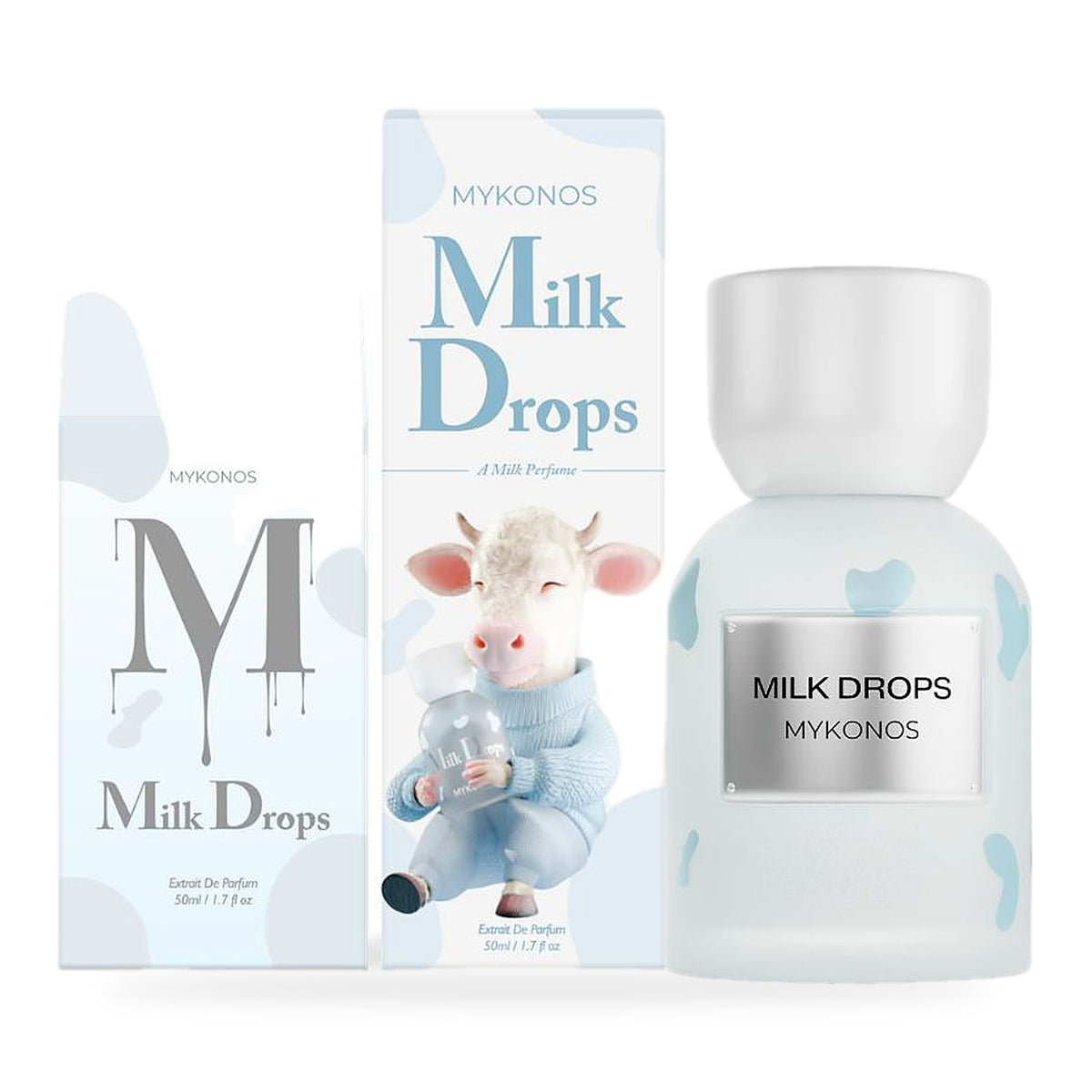 Milk Drops by Mykonos 50ml Extrait de Parfum bottle and box