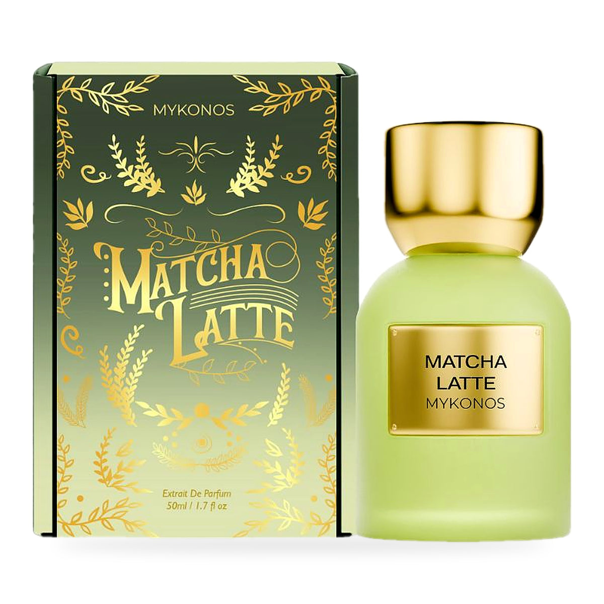 Matcha Latte by Mykonos 50ml bottle with green box