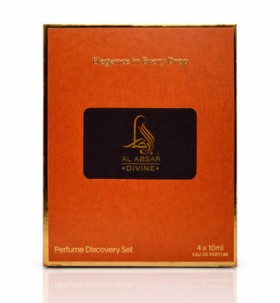 Al Absar Divine Discovery Set - 4 x 10ml Eau de Parfum featuring Layla Ifrah Rania and Haya perfect for gifting, exploring or travel
